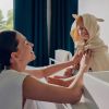 cumpără Accesoriu pentru baie Lionelo Prosop copii din muselina 80x80cm Beige Capuccino în Chișinău 