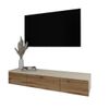 купить Тумба напольная для TV Smartex (16573) Т10 120 TV-Навесная Ivory+Stejar Inchis в Кишинёве 