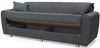 купить Диван Trendy Manes, extensibila cu lada de depozitare, 215x80x80cm, Gri inchis в Кишинёве 