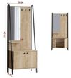 cumpără Mobilă pentru antreu Trendy Lumi Dec0145, StejarNegru, 74x170x35cm (GTR005928) în Chișinău 
