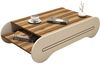 купить Журнальный столик Trendy Cool, орех, кремовый 120x30x63 см в Кишинёве 