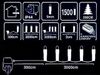 Luminite de Craciun "Ramura" 1500LED multicol, 30m, 8reg