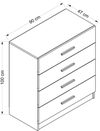 купить Комод Trendy Kale TV-Antracit, 90x100x47cm (GTR003940) в Кишинёве 