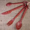 купить Посуда походная Kupilka 971739 KCUTR0 Набор столовых приборов 4pcs (red) в Кишинёве 