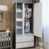 cumpără Dulap pentru copii Veres 38.47.2.32 900 Берн бело-графитовый în Chișinău 