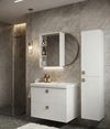 купить Шкаф-пенал Mashtab S12322 Toledo suspendat, 2 uși, 400x350x1200 Alb в Кишинёве 
