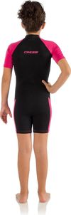 cumpără Accesoriu pentru înot Cressi-Sub Little Shark Jr Shorty Wetsuit S/L 2mm Black/Pink Y 9/10 (Dg003106) în Chișinău 