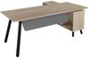 cumpără Masă de birou Deco Fusion + box incorporat Stinga 1800x800/1550x400 în Chișinău 