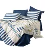 cumpără Lenjerie de pat Cotton Box Lunox Dark Blue Ranfors (2 persoane Euro) în Chișinău 