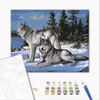 купить Картина по номерам BrushMe BS51412FC 40х50cm (fără cutie) Lupii apărători в Кишинёве 