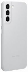 купить Чехол для смартфона Samsung EF-VS906 Leather Cover Light Gray в Кишинёве 