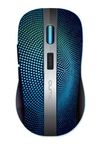 Wireless Mouse Office Comfort, Optical, 800-2400 dpi, 6 buttons, Ambidextrous, 600mAh, Black/Blue 