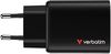 купить Зарядное устройство сетевое Verbatim VER_32352 Essentials GaN Charger 65W, 3 Ports, Black в Кишинёве 