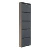 купить Полка для обуви Trendy Locking 5 Piece Metal-Anthracite, 50x169x15cm в Кишинёве 
