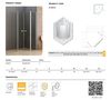 cumpără Cabină de duș New Trendy New Soleo pentagonal 90x90x195 Hinged 6mm Active Shiel K-0610 în Chișinău 