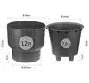 cumpără Ghiveci pentru flori Idea М3259 Kare D280mm, 7.8L, Grafit în Chișinău 