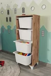 cumpără Etajeră Bofigo Стеллаж для хранения игрушек 12-04-02 Pine/White în Chișinău 