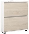 купить Полка для обуви Mobildor-Lux Leo Slim 100x16x86H cm White/Sonoma в Кишинёве 