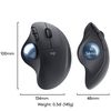 купить Мышь беспроводная компьютерная Logitech Wireless Mouse ERGO M575 Trackball Graphite, 5 buttons, Bluetooth + 2.4GHz, Optical, 200-2000 dpi, Unifying receiver, Graphite 910-005872 в Кишинёве 