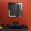 купить Зеркало для ванной Bayro Edge 600x600 LED touch c подогрев, часы, термометр в Кишинёве 