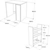 купить Стеллаж для стиральной машины Trendy SA1-WK 93x88x60cm в Кишинёве 