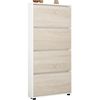 купить Полка для обуви Mobildor-Lux Leo Slim 70x16x164H cm White/Sonoma в Кишинёве 