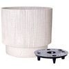 cumpără Ghiveci pentru flori Aleana 128027 Oslo cu insertie d12cm, white rose în Chișinău 