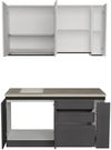 cumpără Mobilă pentru bucatarie ArtFlame GOLA White/Storm Grey (1.6 m.l.) în Chișinău 