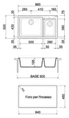 купить Мойка кухонная Plados ON8620 ONE Ultrametal в Кишинёве 