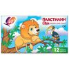 Пластилин Луч ZOO 12 цветов
