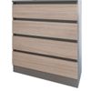 купить Комод Smartex (16059) Т1 90cm Grafit+Stejar Deschis в Кишинёве 