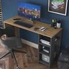 купить Офисный стол Rani HA108 Walnut Anthracite в Кишинёве 