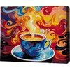 cumpără Tablou pe numere BrushMe RMGB020FC 30x40сm (pânză neagră/fără cutie) Aroma dimineții în Chișinău 