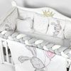cumpără Lenjerie de pat pentru copii PernaMea Set lenjerie 8 piese Cosita Iepuras Gri (PM.105897/8) în Chișinău 