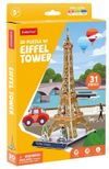купить Конструктор Cubik Fun W3195h 3D puzzle Turnul Eiffel, 31 elemente в Кишинёве 