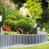 купить Декор для сада Hydro S Gard decorativ plastic Lemn, H=130mm, L=2.32m, Antracit (0640399) в Кишинёве 