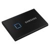 2.0TB (USB3.2/Type-C) Samsung Portable SSD T7 Touch, FP ID, Black (85x57x8mm, 58g, R/W:1050MB/s) 