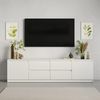 cumpără Comodă TV MebelStar NEO 4S2D 200x43x53 White (MBS-1260) în Chișinău 