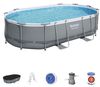 cumpără Piscină cu cadru Bestway 56448BW Power Steel Oval 488x305x107cm în Chișinău 