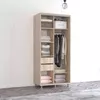 cumpără Dulap Mobildor-Lux Aron cu uși glisante cu oglindă orizontal (190x60x240H cm) Sonoma în Chișinău 