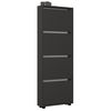 cumpără Raft pentru încălțăminte Mobildor-Lux Leo Slim 100x16x164H cm Anthracite în Chișinău 