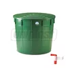 купить Кадка для сбора дождевой воды с крышкой 500 л (зеленая) + кран  STP в Кишинёве 