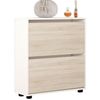 купить Полка для обуви Mobildor-Lux Leo 50x27x86H cm White/Sonoma в Кишинёве 