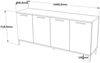 cumpără Comodă Trendy RL4-AA, 160x71x40cm (GTR001202) în Chișinău 