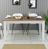 cumpără Masă Trendy Milan 520-Nuc, Alb 145x75x88cm în Chișinău 