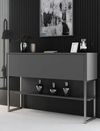 cumpără Masă Trendy Luxe, ArgintAntracit, 120x80x30cm (GTR005831) în Chișinău 