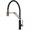 купить Смеситель кухонный Gessi 60055-599 Officine Finox Brushed Nickel / Matte Black в Кишинёве 