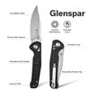 купить Нож походный Sencut S25046-2 Glenspar, G10 Shredded negru, Crossbar Lock в Кишинёве 