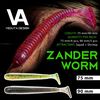 Silicon VEDUTA Zander Worm - 3" 75mm, #1, 6/6buc