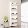 купить Полка для обуви Mobildor-Lux Leo Slim 50x16x203H cm White в Кишинёве 